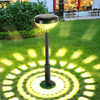 Solar Garden Lantern illuminating a garden with warm, decorative lighting powered by solar energy.