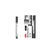 10 pcs Refillable Black Whiteboard Marker with round tip and packaging, ideal for clear writing and organization.