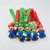 3D Plumber Silicone Keychain featuring vibrant plumber character designs on keyrings.