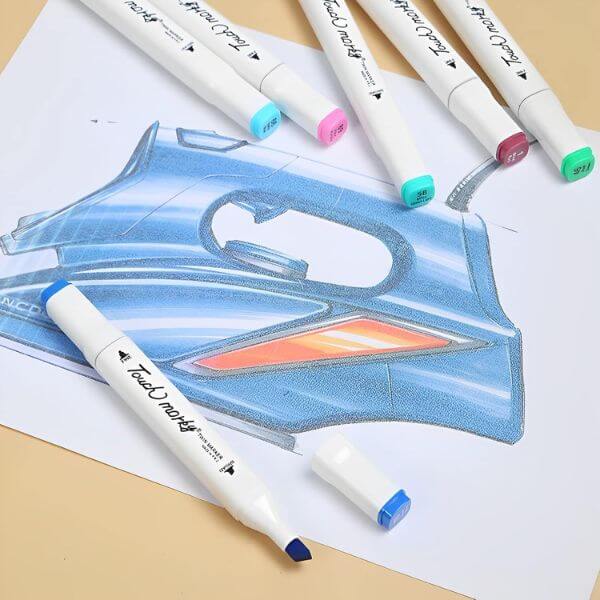 60PCS Waterproof Sketch Marker for Kids image 0