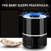 USB-Powered Mosquito Killer Lamp providing a peaceful sleep environment for a baby, effectively trapping insects.