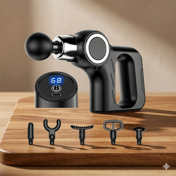 Portable Electric Muscle Massage Gun with LCD Screen