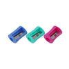 Cylindrical Pencil Sharpener 48 pcs in blue, green, and pink colors for easy sharpening.