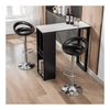 Perfect Dealz Set of 5 Round Acrylic Bar Stool with Chrome Base