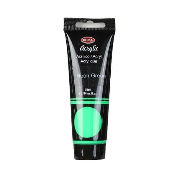 Acrylic Paint Neon Green 75ML image 0