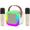 Perfect Dealz Mini Karaoke Bluetooth Speaker with 2 Wireless Portable Microphone