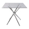 Perfect Dealz Modern Square Glass Dining Table