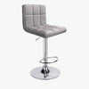 Swivel Bar Stool Adjustable Height Chair - Grey image