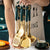 7 Piece Stainless Steel Luxury Cooking Utensils Set With Holder image 0