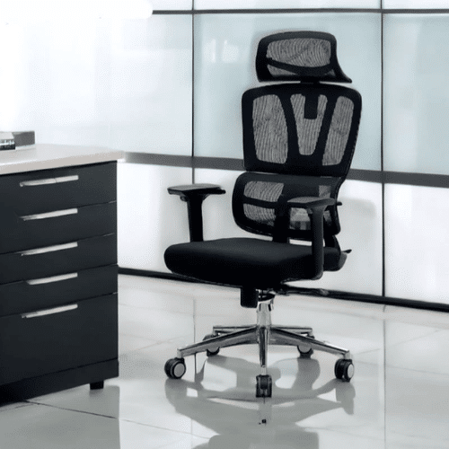 Swivel Office Chair with Headrest image 0