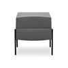 Modern PU Leather Bedside Table with 2 Drawers in sleek grey finish and minimalist design.