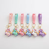 Colorful 3D Unicorn Silicone Keychains in various colors and designs, perfect for keys and bags.