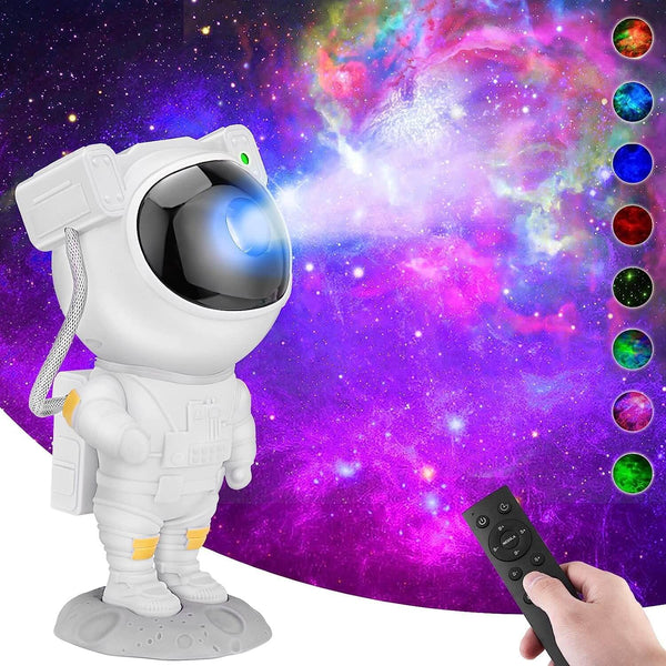 Perfect Dealz 360-Degree Rotating Magnetic Head Astronaut Galaxy Projector