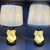 Perfect Dealz Modern Table Lamp with Sculpted Base and White Shade