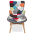 Relax Lounge Chair Set featuring a colorful patchwork design and matching footrest for ultimate comfort and style.