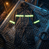 One Size Rain Coat with Reflective Strips