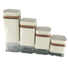 Perfect Dealz 4-Piece Kitchen Storage Glass Jars with Airtight Seal