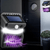 UV Mosquito Killer & Outdoor Lamp mounted near a door showcasing its solar panel and purple light for insect attraction.