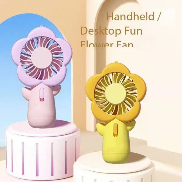 Cute Handheld Mini Flower Fan image 3