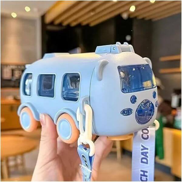 500ml Cute Bus Water Bottle for Kids image 5