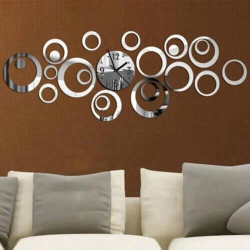 Perfect Dealz Wall Clock 3D Acrylic Mirror Wall Stickers