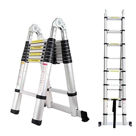3.8M Telescopic Ladder 1.9M + 1.9M image 0