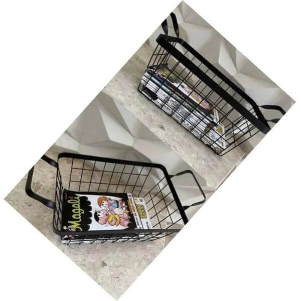 Perfect Dealz Black Wire Mesh Storage Basket 24.5x34.5cm