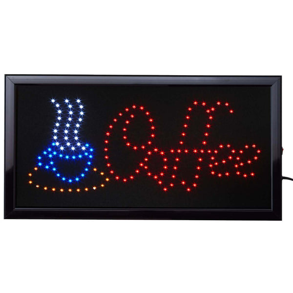 Neon Lights Led Animated Coffee Sign image 1