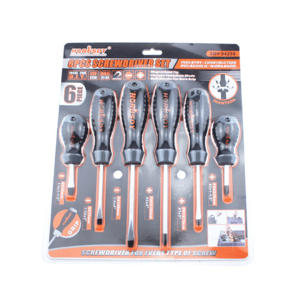 Perfect Dealz 6PCS Screwdriver Set With Plastic Handle
