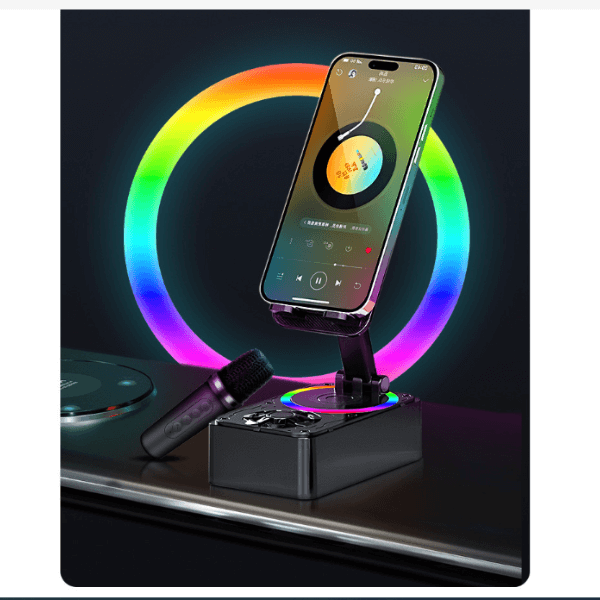 Perfect Dealz 2 in 1 Mobile Phone Rotating Bracket and Bluetooth Speaker with 2 Microphones