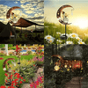 Angelic Solar Garden Light with Decorative Wind Chimes enhancing outdoor spaces with soft illumination and wind chime sounds.