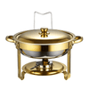 5L Luxury Stainless Steel Gold Buffet Chafing Dish image 0
