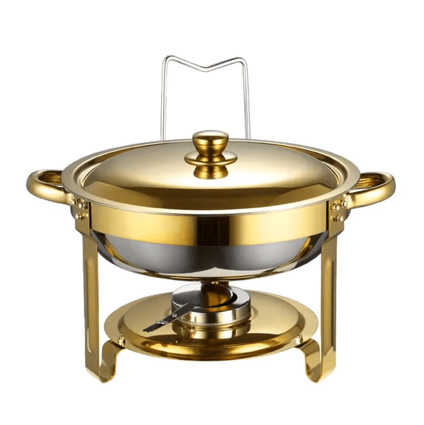 5L Luxury Stainless Steel Gold Buffet Chafing Dish image 0