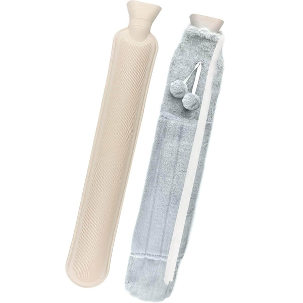 2L Extra Long Hot Water Bottle with Plush Cover image 2