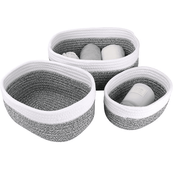 Perfect Dealz Set of 3 Woven Storage Baskets