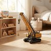 Alloy Crawler Crane Construction Toy in a playful setting among children's toys.