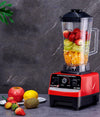 4500W Heavy Duty Hi-Performance Power Blender with fruits in container, perfect for smoothies and sauces.