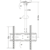 LED LCD TV Ceiling Mount Full Motion 32 to 72 inch image 3