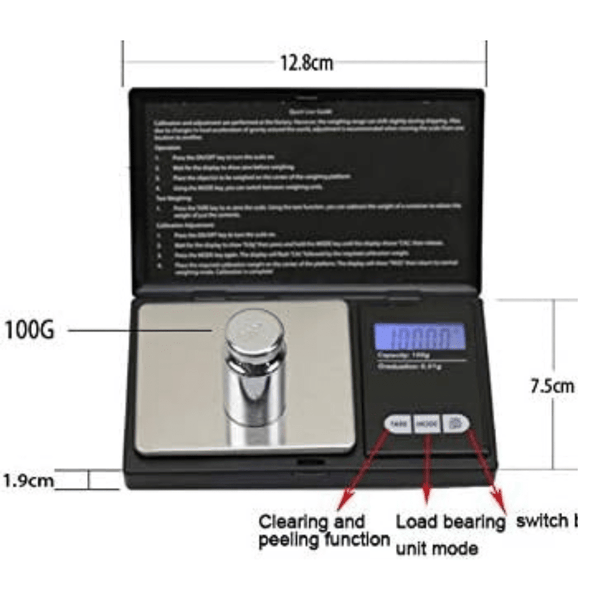 High Shape Notebook Series Electronic Digital Mini Scale 500g image 1