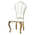 Perfect Dealz Elegant White and Gold Dining Chair