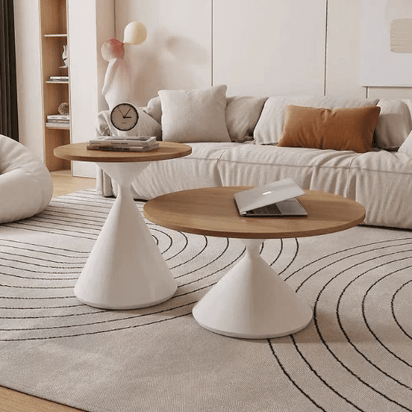 Perfect Dealz Forest Wood Coffee Table Set