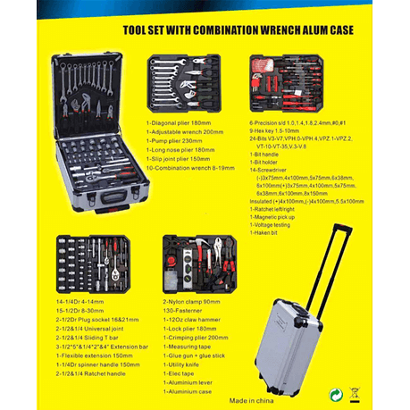 Perfect Dealz DIY 187 Piece Professional Tool Set Tool Kit