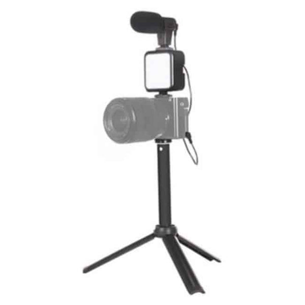 Perfect Dealz Stand Fill Light With Microphone Desktop Tripod Vlogging Kit