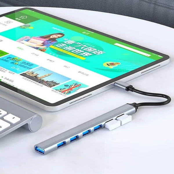 Perfect Dealz 7 In 1 Type C Hub USB 3.0 Docking Station