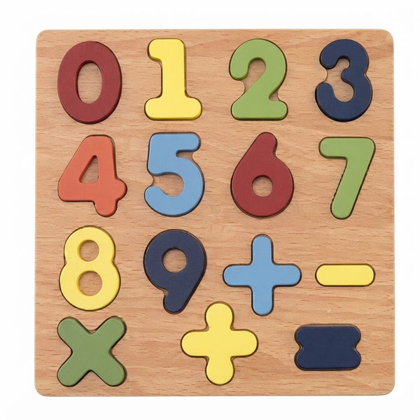Toddler Number Wooden Puzzle Board