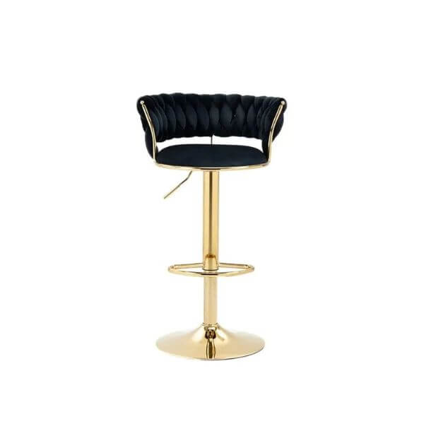 Velvet Swivel Luxury Bar Stool image 1