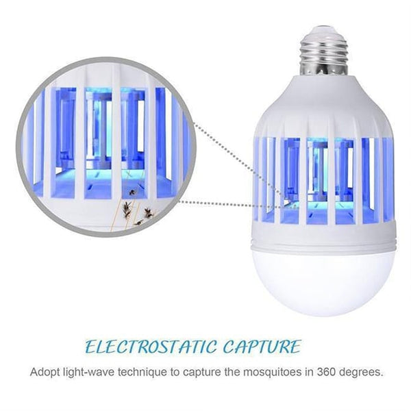 Moskiller Led Bulb 2 in 1 Mosquito Killer LED Bulb and Lamp | Perfect Dealz