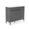 Perfect Dealz Modern Grey Multi-Storage Shoe Cabinet