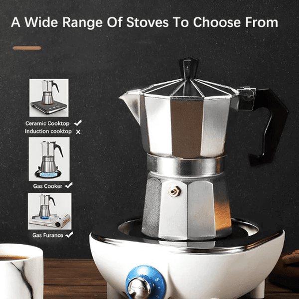 Perfect Dealz Portable Aluminum Espresso Coffee Maker
