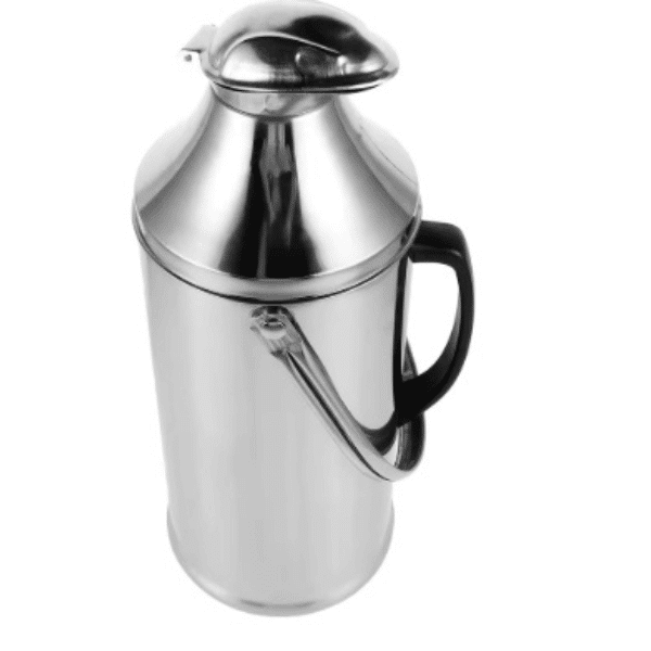 Perfect Dealz 2L Silver Stainless Steel Glass Lined Thermos Vacuum Flask